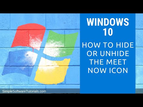 How to Hide or Unhide the Meet Now Icon in Windows 10