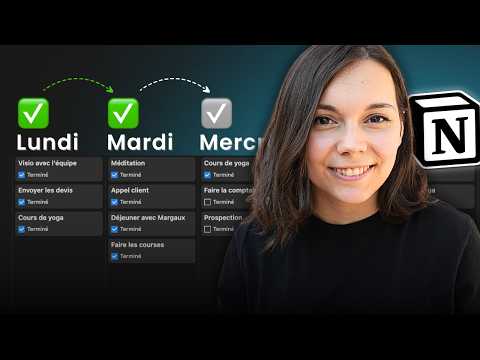 Créez votre emploi du temps parfait avec Notion 📅 (modèle gratuit semainier)