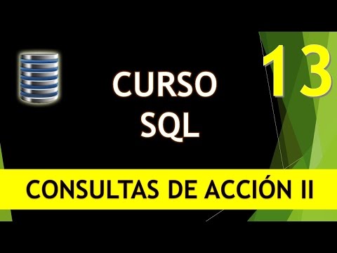 SQL Course. Action Queries II. Elimination. Video 13
