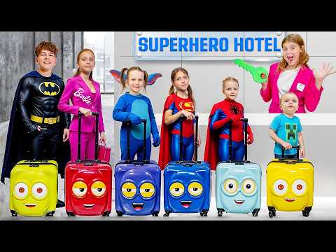 🦸 From Kids to Heroes! Superpower Hotel Challenge 💫