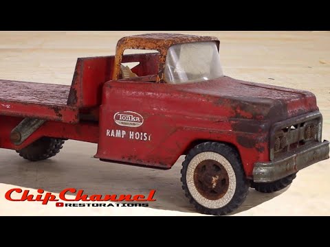 1963 Tonka Ramp Hoist Flat Bed Tow Truck Restoration Ramphoist