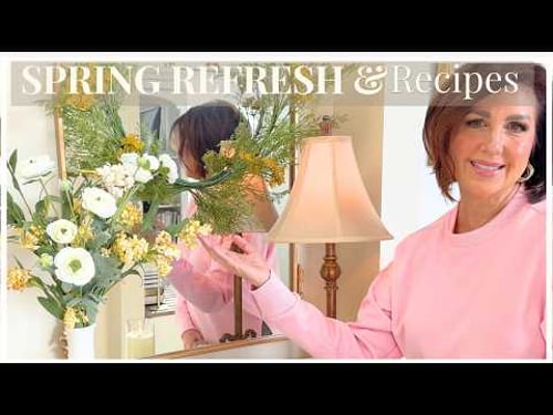 Late Winter to Spring Refresh | Foyer Decor Styling & Cozy Recipes