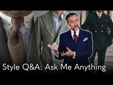 Men’s Style Q&A: Tie Widths, Overcoat Sizing, Grey vs Brown Trousers & More