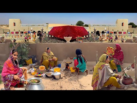 Morning Routine of Desert Women Pakistan | Cooking Unique Traditional Food | Village Life Pakistan