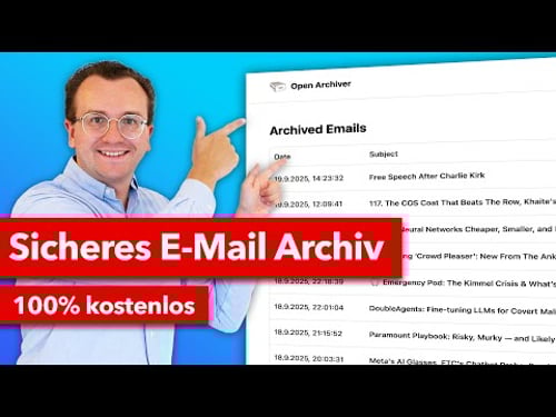 E-Mail Archivierung in 10 Minuten auf eigenem Server (Open Archiver)
