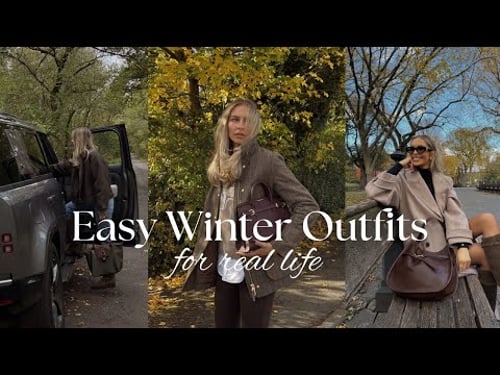 What I'm ACTUALLY Wearing This Winter | Simple Real Life Outfit Formulas That Work