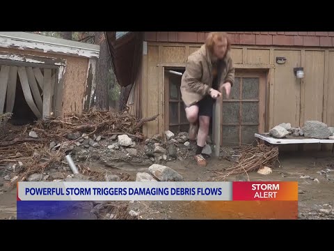Winter storm triggers destructive debris flows, widespread flooding - KTLA team coverage