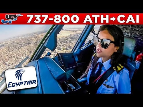 Egyptair 737-800 Cockpit Athens🇬🇷 to Cairo🇪🇬