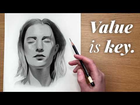 How to Improve your Shading with better Values – My Tips for Building up Portrait Drawings