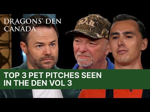 Top 3 Pet Pitches Seen In The Den | Vol.3 | Dragons' Den Canada