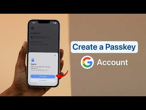 How to Create A Passkey for a Google Account?