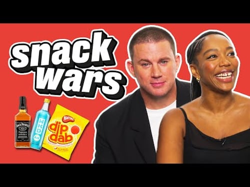 Channing Tatum & Naomi Ackie Put US and UK Snacks To The Test | Snack Wars