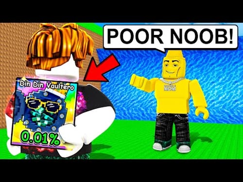 Trolling My Friend as FAKE NOOB With NEW 0.01% Brainrots in Escape Tsunami..