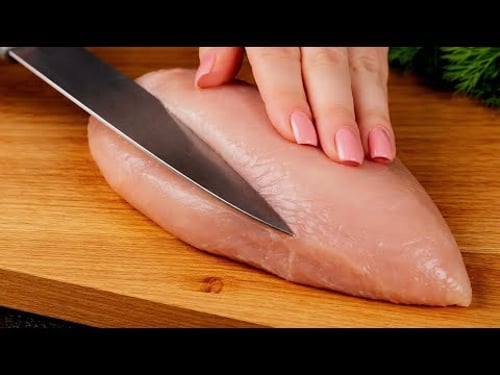 I learned this trick at an expensive restaurant!Recipe for juicy chicken breast