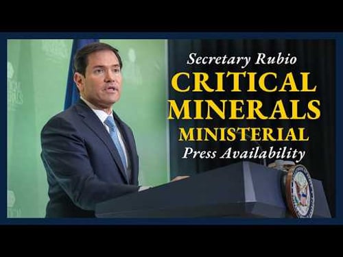 Secretary Rubio holds a press availability on the Critical Minerals Ministerial