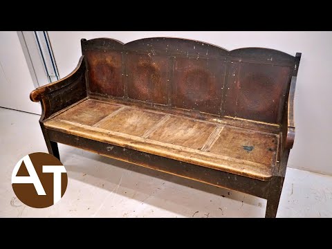 Obscenely filthy railway station bench restoration