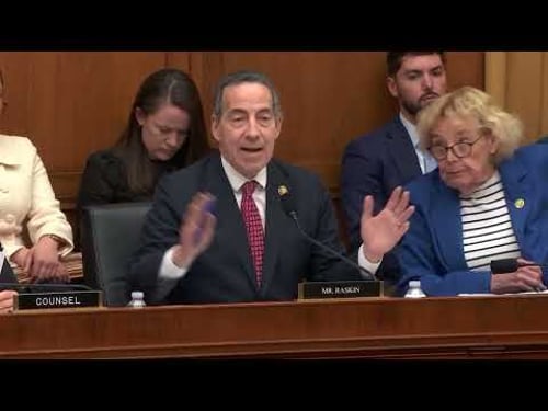 Ranking Member Raskin's Statement at Hearing on US Patent Office