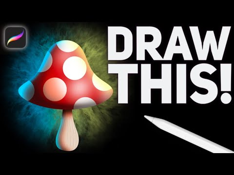 Let's Draw a Trippy Mushroom! // Easy Procreate Tutorial for #MakeArtMay