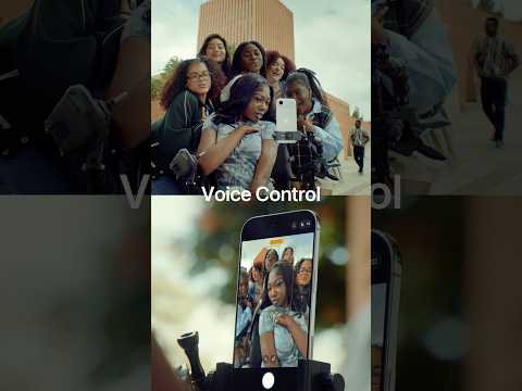 Take a selfie just by speaking. #Shorts