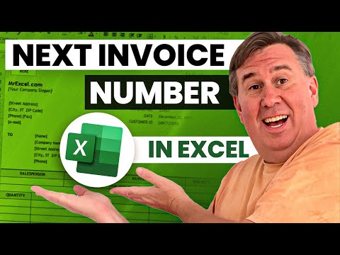 Excel - How to Auto Generate Next Invoice Number: Episode 1505