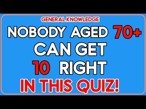 NOBODY AGED 70+ CAN GET 10 RIGHT IN THIS QUIZ! || 43 QUESTIONS #generalknowledge #gkquiz
