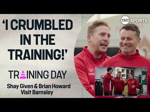 Shay Given & Brian Howard roll back the years and visit Barnsley on Training day ๐
