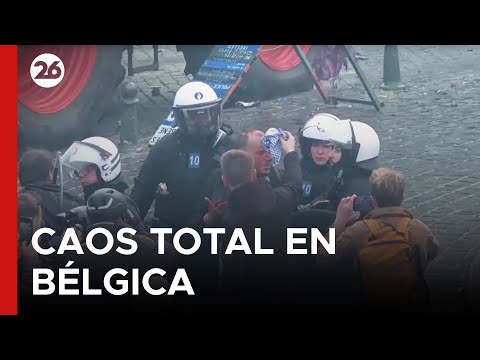 🔴 VIVO - BÉLGICA | Bruselas bajo asedio: Miles de tractores bloquean la ciudad