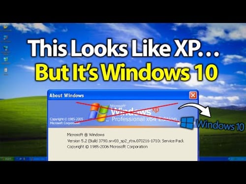 Windows 10, but it’s Windows XP: Windows eXPerience demo