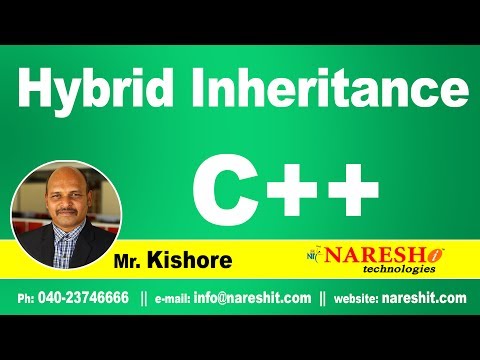 Hybrid Inheritance in C++ | C++ Tutorial | Mr. Kishore