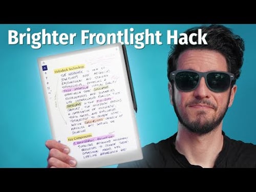 Brighten Up: Remarkable Paper Pro Hack for Brighter Frontlight | TUTORIAL