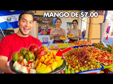 This is the MOST CONTROVERSIAL FRUIT in Downtown San Salvador 🇸🇻🥭 Mango for $7.00!