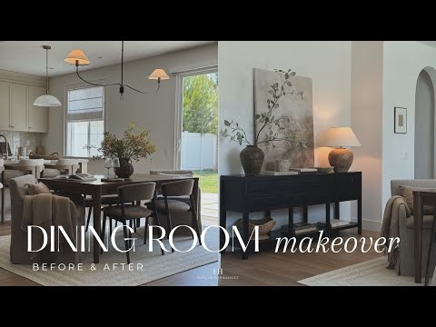 Dining Room Makeover 2025 || Budget Friendly Room Transformation || From Boring to Elevated