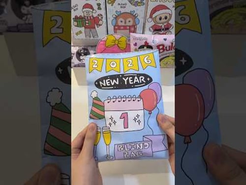 Happy New Year! So grateful for this little community 🫶 #diy #asmr #papercraft #2026 #blindbag