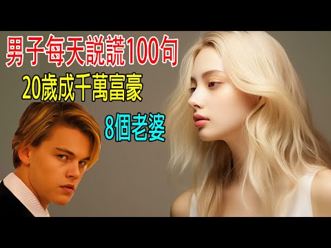 男子每天説謊100句,20歲成千萬富豪,8個老婆!警察都蒙了