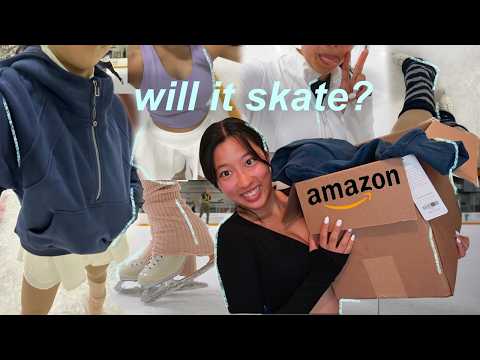 TESTING amazon activewear for FIGURE SKATERS ⛸️ | lululemon dupes, affordable activewear, and basics