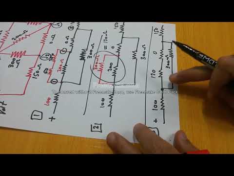 simplest ways for analyzing series and parallel circuitsأسهل طريقة لتحليل دوائر التوالي و التوازي