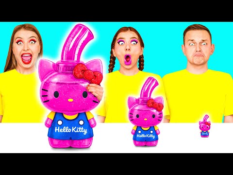 Big, Medium and Small Plate Challenge | Crazy Ideas To Cook by GoFun Challenge