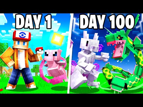 I Spent 100 DAYS as a LEGENDARY TRAINER in Minecraft Pokémon Against my Rival! (Duos Cobblemon)
