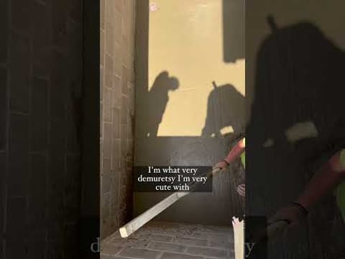 Did you see how we poured the concrete? Very mindful. Very demure. #renovation #homerenovation