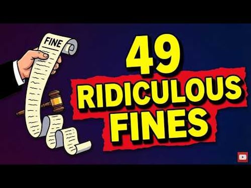 49 Ridiculous US Fines For Most Idiotic Reasons