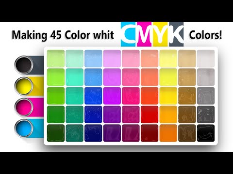 Making 45 Colors with CMYK Colors