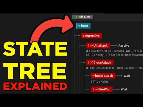 Unreal State Trees are AWESOME, This is how they work! - State tree course #1