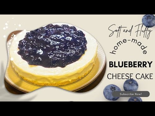 EASY NO BAKE BLUE BERRY CHEESE CAKE