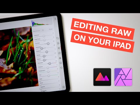 Editing RAW images on iPad with Darkroom and Affinity Photo