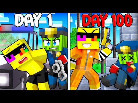 100 DAYS of Being in Prison in Minecraft!