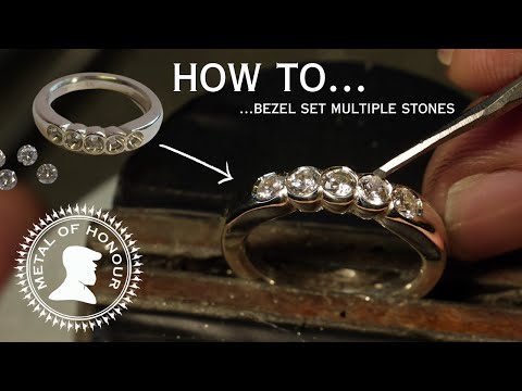 How To Bezel Set a 5 Stone Ring.