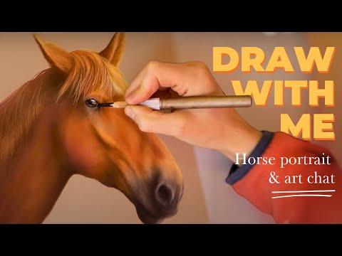 How to draw a horse | Art Chat | Pastel Pencil