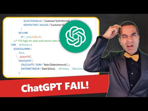 Don't Trust ChatGPT π€ to Write Your Power BI π DAX (Yet!)