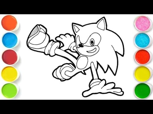 SONIC Drawing, Painting & Coloring For Kids and Toddlers_ Easy Art