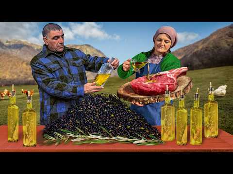 Making Homemade Olive Oil! Nature's Liquid Gold | Best Village Recipes for 3 Hours